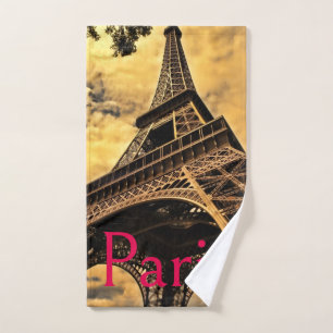 Liebe & Romantik Stadt Paris Eiffelturm Frankreich Handtuch