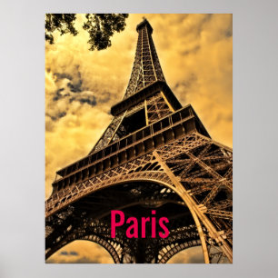 Liebe & Romantik Stadt Paris Eiffelturm Frankreich Poster