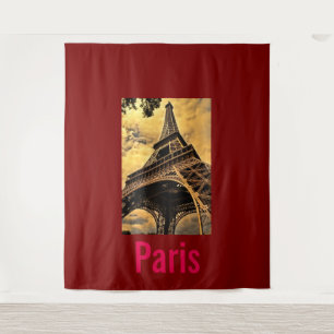 Liebe & Romantik Stadt Paris Eiffelturm Frankreich Wandteppich