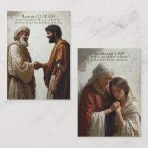 Liebe - Römer 13:10 und Galaten 6:2 KJV Card