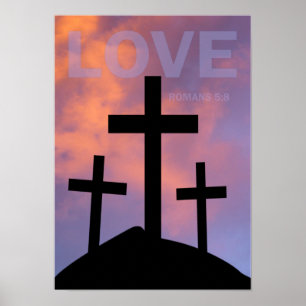 LIEBE - Römer 5:8 Poster