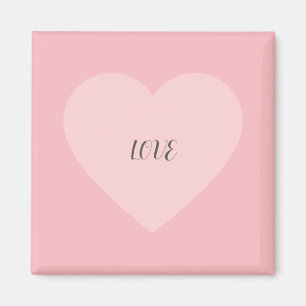 Liebe Rosa Herzstück Minimalistisches Design Magnet