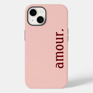 "Liebe", rosa iPhone. Case-Mate iPhone 14 Hülle