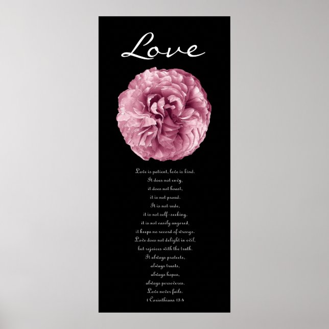 Liebe - Rosa Poster (Vorne)