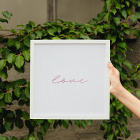 Liebe Rosa Rosa Imitate Folie Minimalistische Kuns