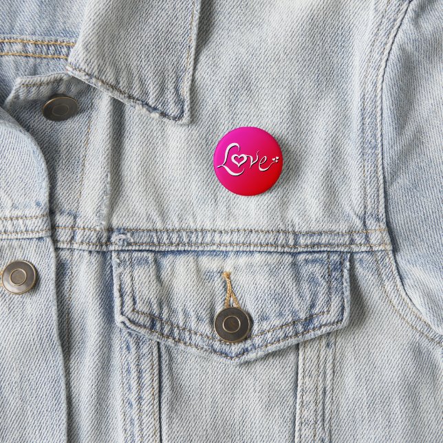 Liebe - rosa Rückmischung Button (Beispiel)