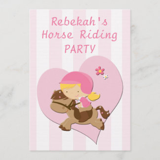 Liebe Rosa Streifen Geburtstagsparty Einladung