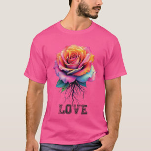 Liebe Rosa T-Shirt