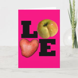 LIEBE Rosa Valentinstag Gruß 1 Feiertagskarte