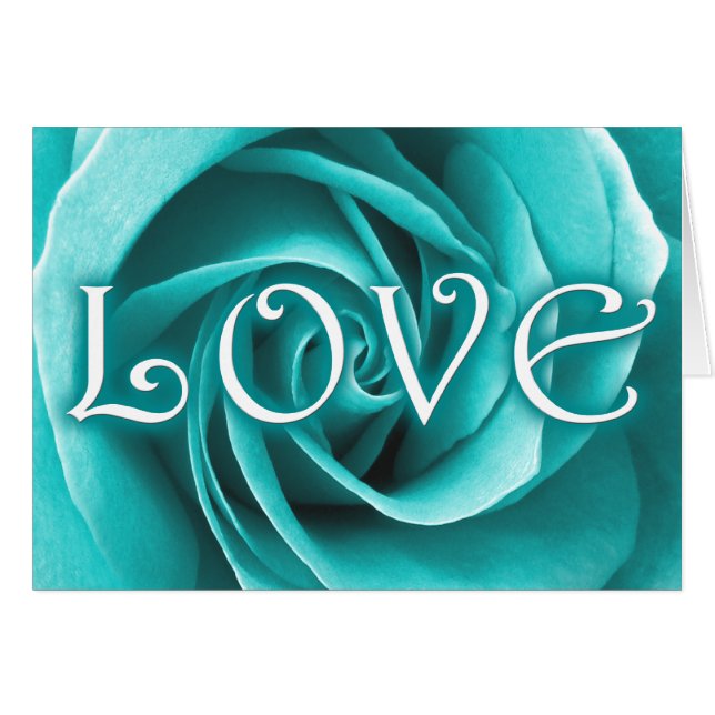 LIEBE : Rose : (Vorderseite (Horizontal))