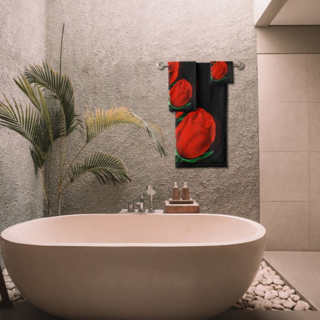 Liebe Rose Badezimmer Handtuch Set (Von Creator hochgeladen)