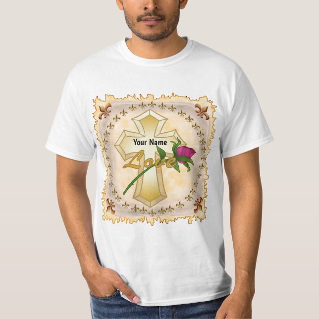 Liebe Rose Christlicher T - Shirt (Vorderseite)