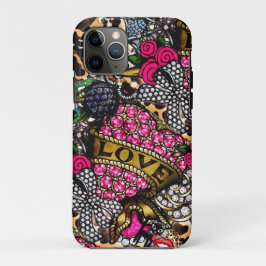 Liebe Rose Diamond Mosaik Handy Case