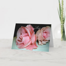 Liebe Rose Feiertagskarte