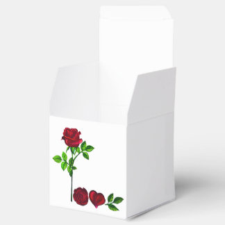 LIEBE Rose Gefälligkeitsbox - Handgemalte Kunst Geschenkschachtel