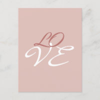 Liebe Rose Gold-Farbkalligrafie