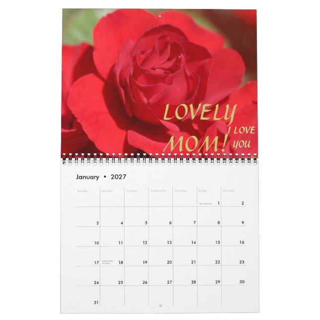 LIEBE ROSE! Kalender (Jan 2027)