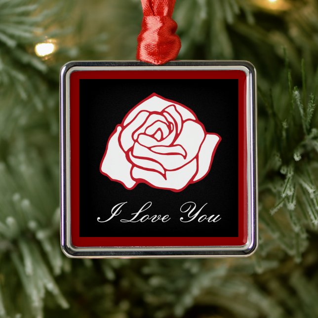 Liebe Rose Ornament (Baum)