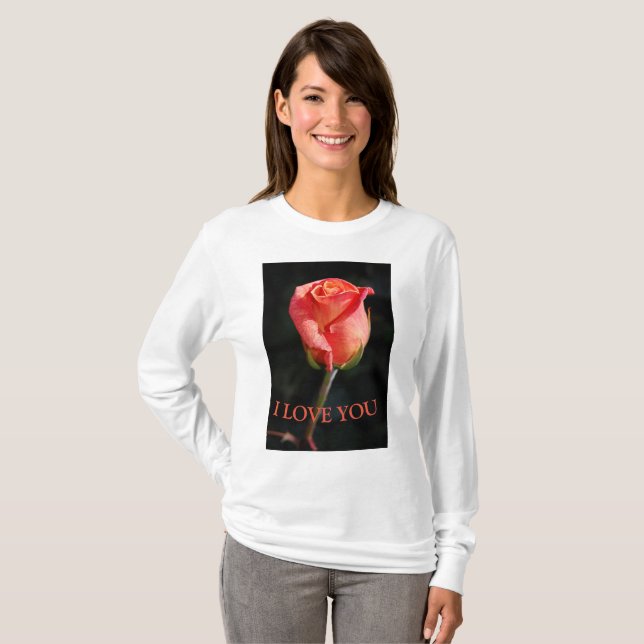 Liebe Rose T - Shirt (Vorne ganz)