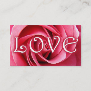 Liebe Rose Visitenkarte