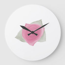 Liebe & Rosen Große Wanduhr