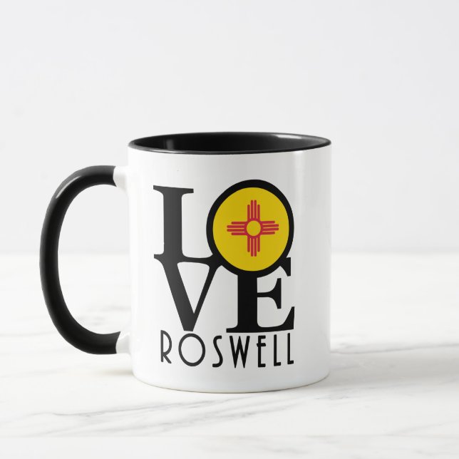 LIEBE Roswell New Mexico 11oz Tasse (Links)