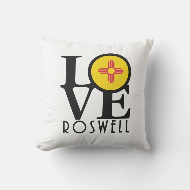 LIEBE Roswell New Mexico Kissen (Vorderseite)