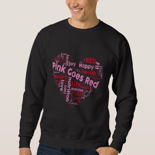 Liebe Rot für Frauen Mädchen Sweatshirt (Vorderseite)