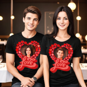 Liebe Rote Herzen Foto T-Shirt