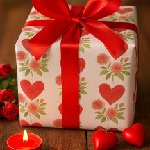 Liebe Rote Herzen Rosa Rosen 