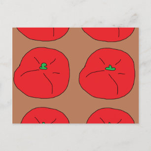 Liebe Rote saftige Tomaten Postkarte