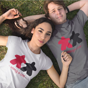 Liebe, Rote und Schwarze Männer Shirt