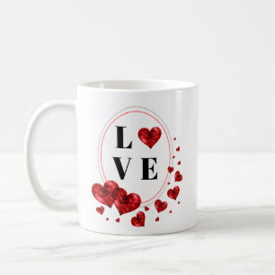 Liebe Rotes Herz Romantische Tea Cup Kaffee Tasse