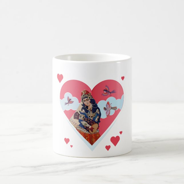 Liebe Rotes Herz Tasse (Mittel)