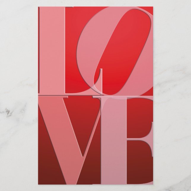 Liebe Rotes Rotes Rosa (Vorderseite)