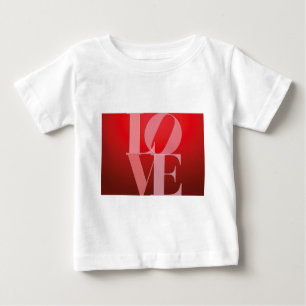 Liebe Rotes Rotes Rosa Baby T-shirt
