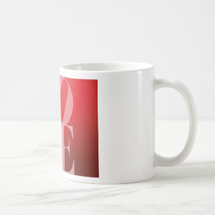 Liebe Rotes Rotes Rosa Tasse
