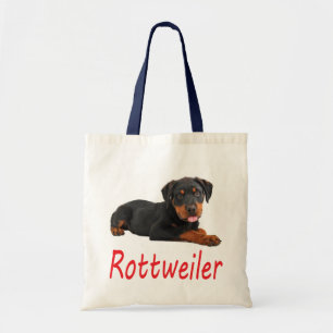 Liebe Rottweiler Welpen Hund Canvas-Tasche Tragetasche