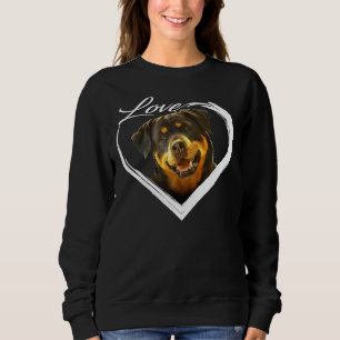 Liebe Rottweilers Metzgerhund Rottie Welpen Hund L Sweatshirt