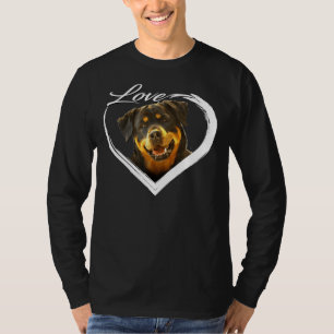 Liebe Rottweilers Metzgerhund Rottie Welpen Hund L T-Shirt