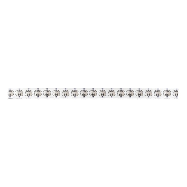 Liebe Route 66 Unterschrift Satinband (Vorderseite)