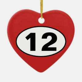 Liebe Rt. 12 Außenbanken Keramik Ornament