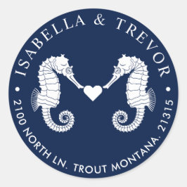 Liebe | Rücksendeadresse der Seestreitkräfte mit z Runder Aufkleber