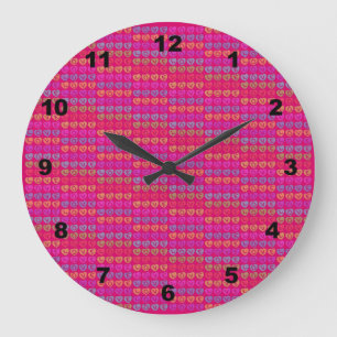 LIEBE runde Wand-Uhr Große Wanduhr
