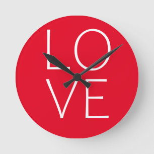Liebe Runde Wanduhr