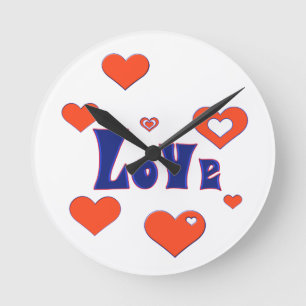 Liebe Runde Wanduhr