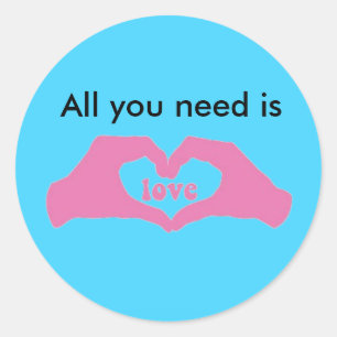 Liebe Runder Aufkleber