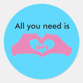 Liebe Runder Aufkleber