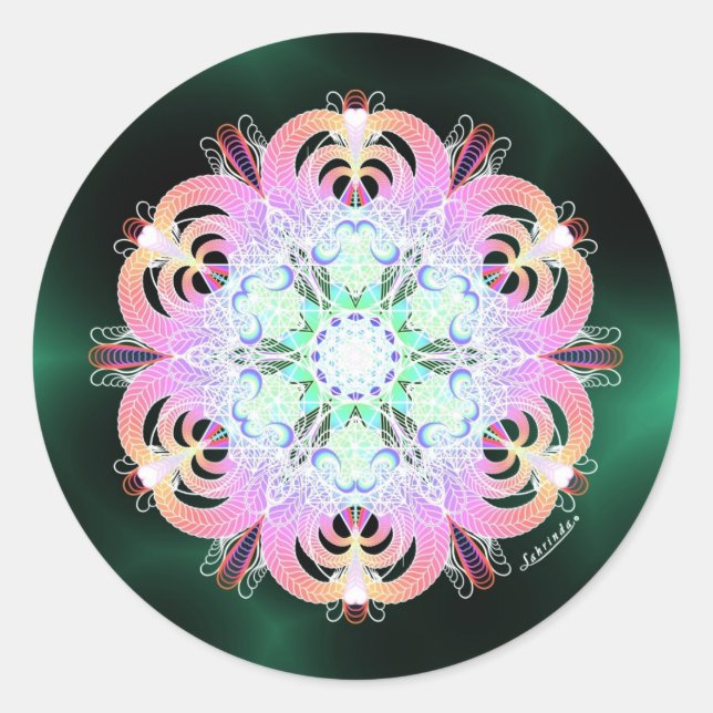 Liebe Runder Aufkleber (Vorderseite)