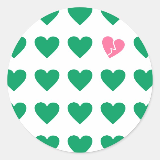 Liebe Runder Aufkleber (Vorderseite)